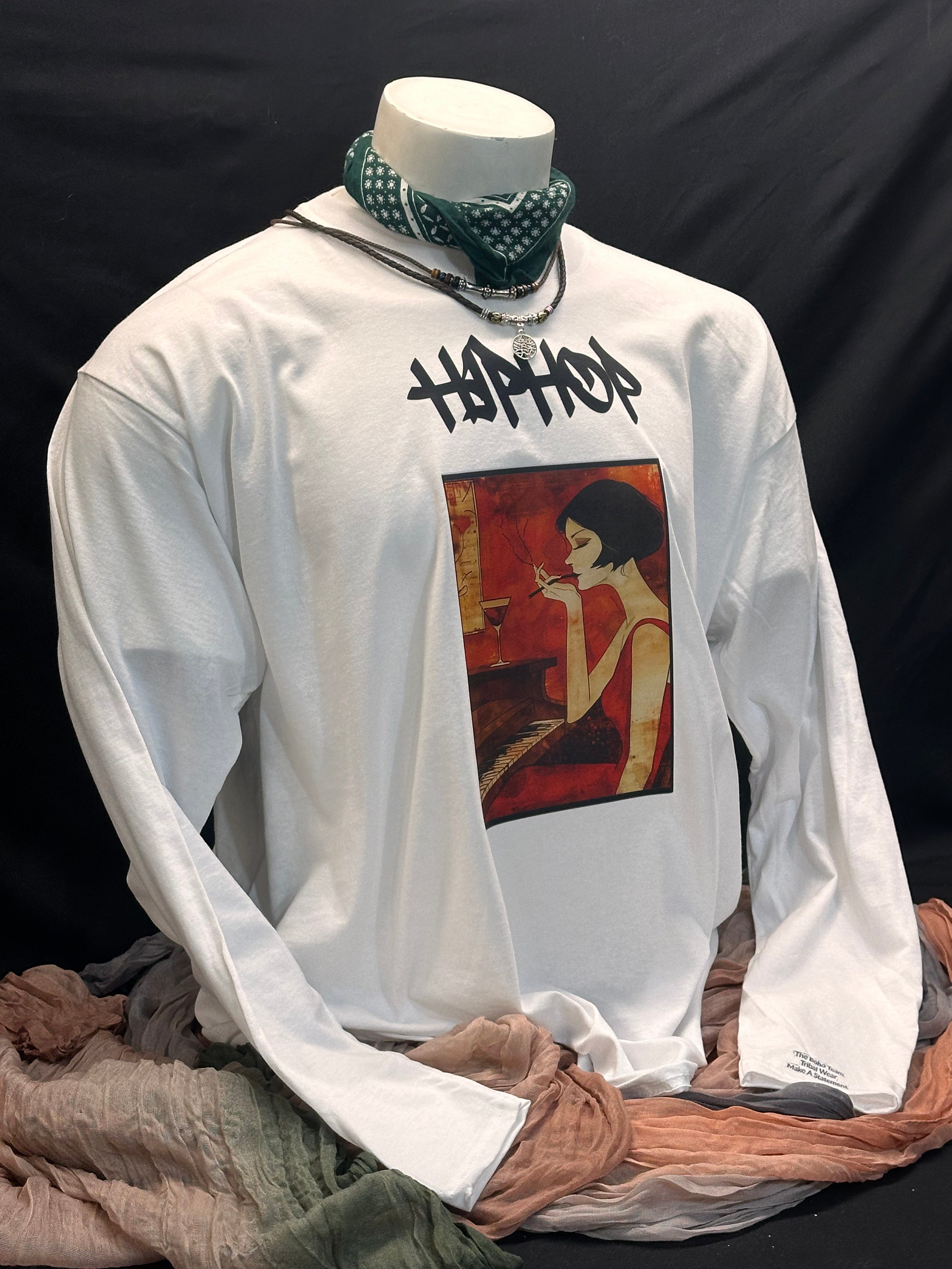 Fantastic Long Sleeved Designed And Crafted T-shirt