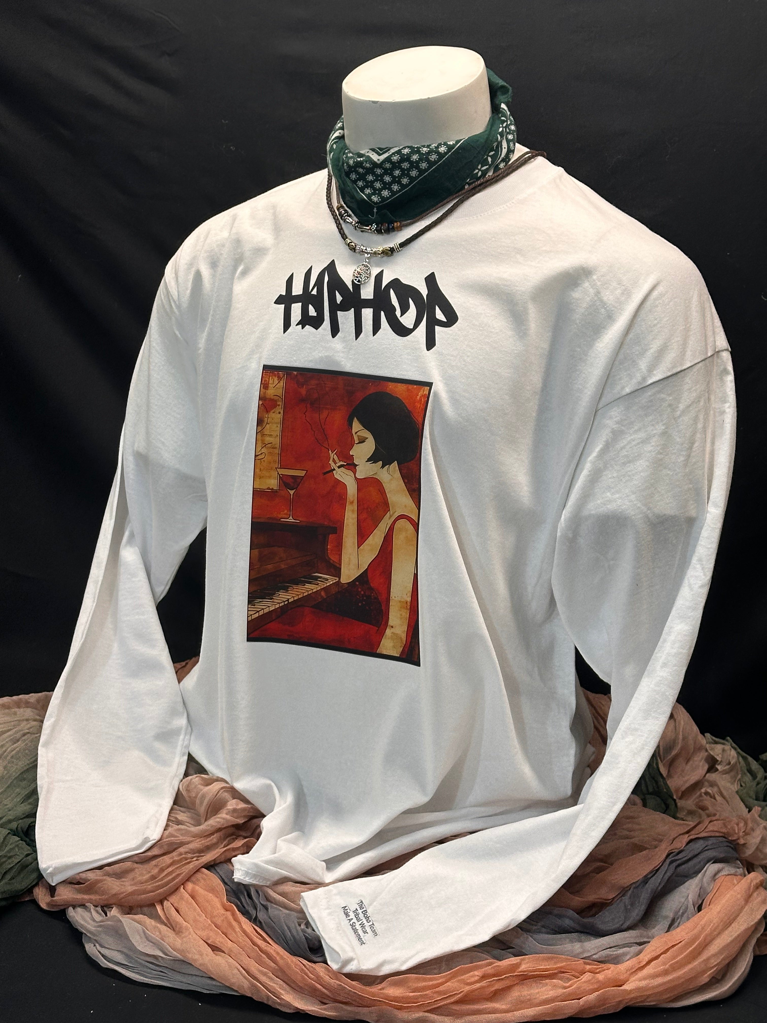 Fantastic Long Sleeved Designed And Crafted T-shirt